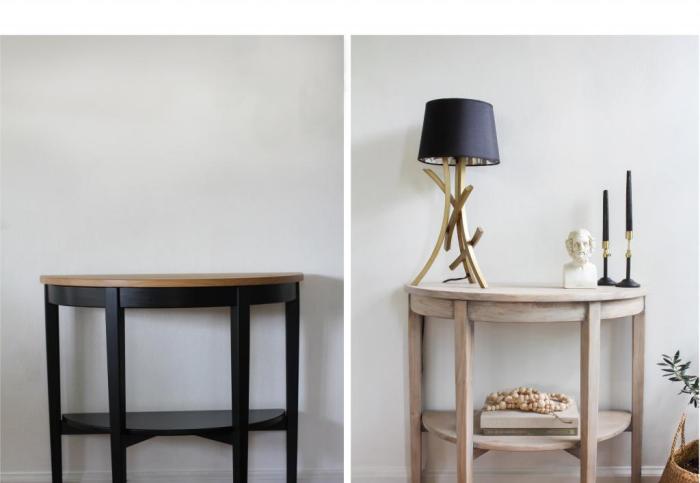 Мы сделали ремонт, и черный столик больше не вписывался в наш интерьер