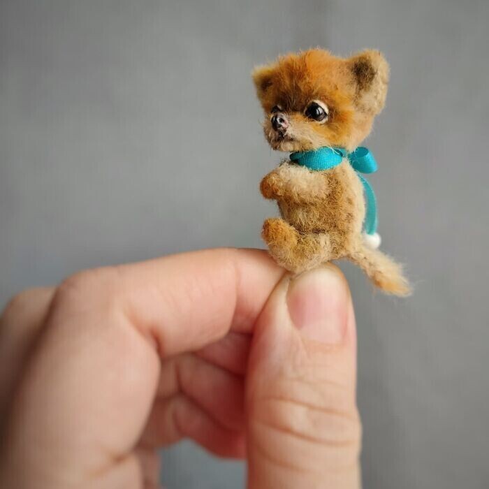 Российская художница мастерит чудесные мини-игрушки игрушки,мастерство,рукоделие,творчество