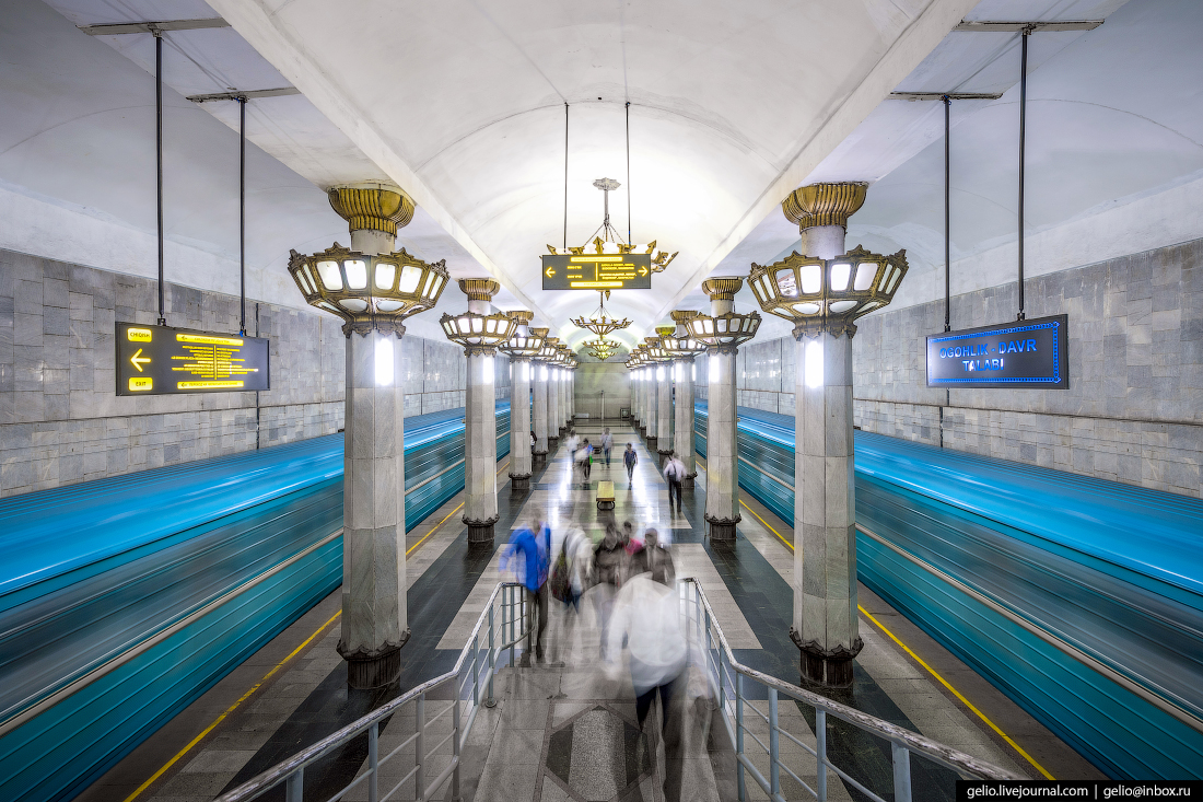 Ташкентский метрополитен — музей под землёй метро,Ташкент,Узбекистан