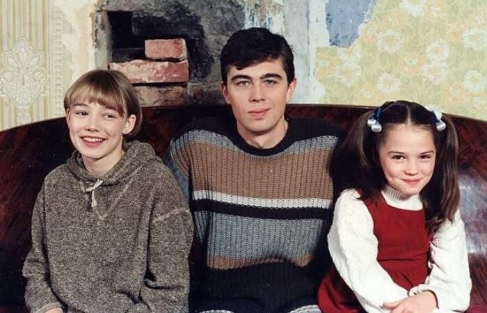 Оксана Акиньшина с Сергеем Бодровым на съемках фильма Сестры / Фото: peopletalk.ru