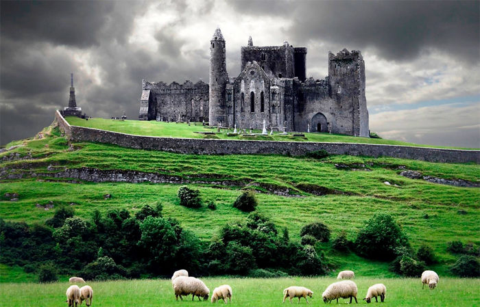 13. Замок на скале Кашел, Ирландия