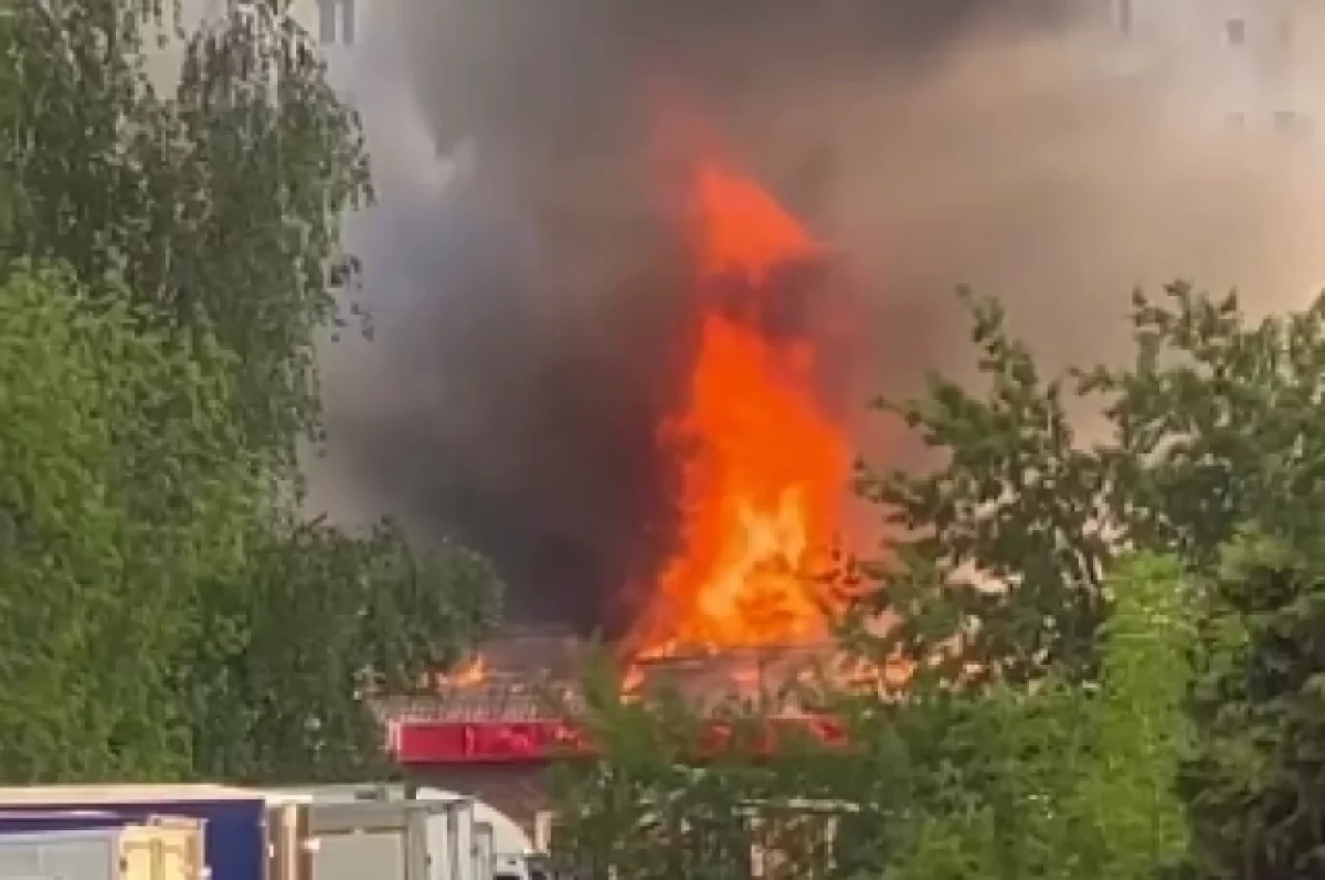 В ресторане на юго-востоке Москве произошел пожар