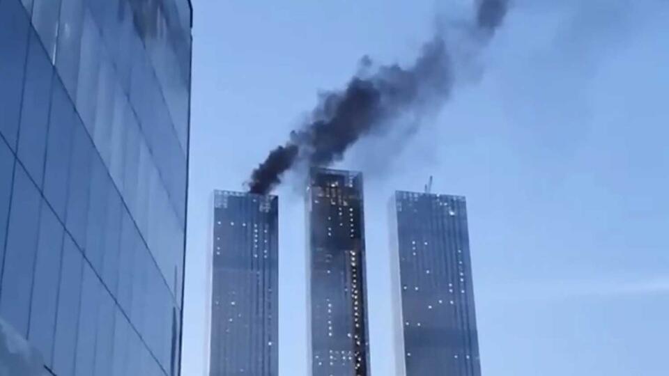 Пожар на крыше Москва-Сити потушен