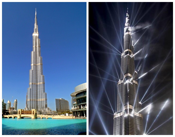  В самом высоком здании мира находятся гостиница, смотровые площадки, торговые центры, жилые апартаменты (Бурдж Халифа, Дубай). | Фото: projectorsolution.net.