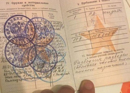 Необычные специальности, записанные в военных билетах Необычные специальности, записанные в военных билетах