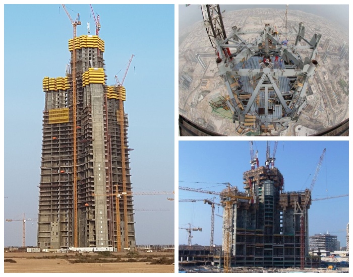 Строительство самого высокого здания мира (Бурдж Халифа, Дубай). | Фото: kurortyoae.ru