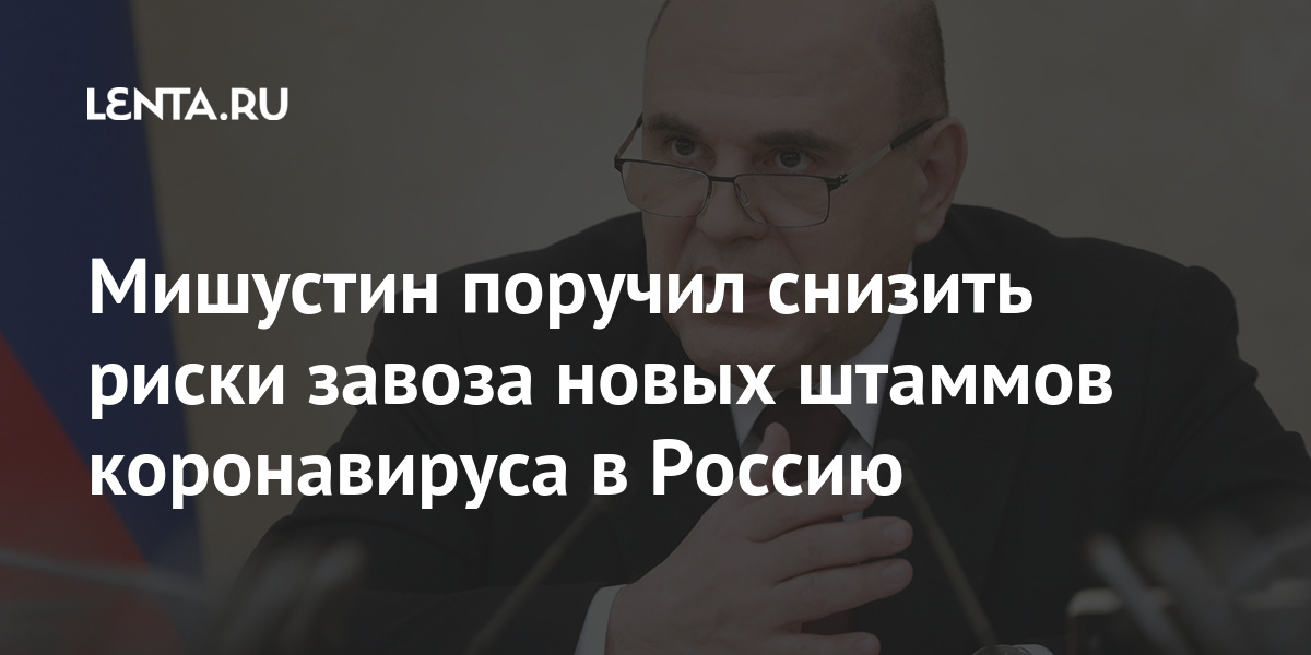Мишустин поручил снизить риски завоза новых штаммов коронавируса в Россию Россия