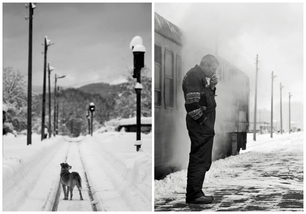 Чёрно-белые снимки с элегичными мотивами 