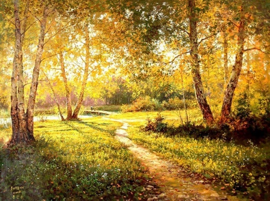 Моя любовь стала светлой рекой 