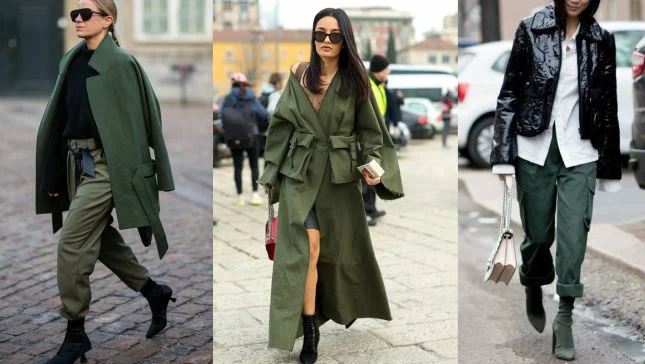 Элегантный хаки: Стильные образы в насыщенном цвете осени