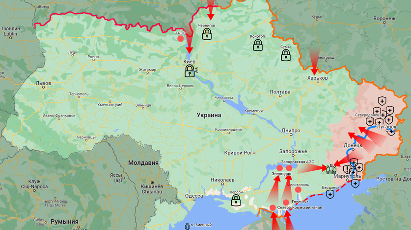 Границы днр украина сегодня