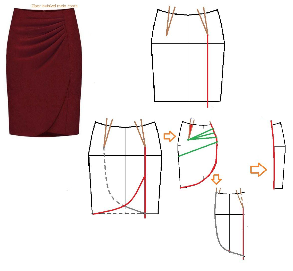 Моделирование оригинальных юбок к новогодним праздникам       