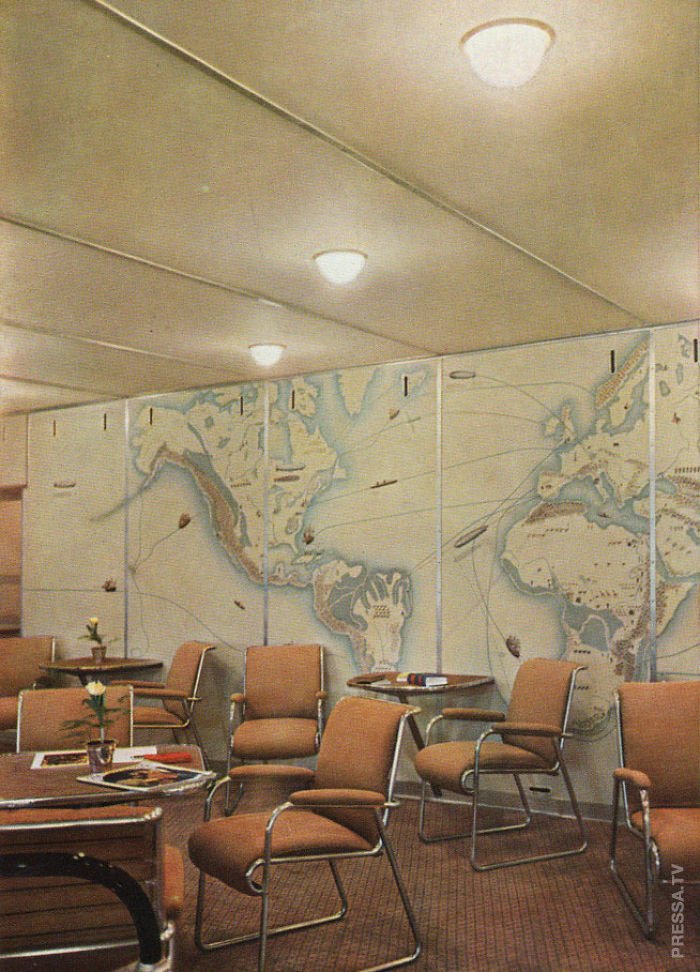 Редкие исторические фотографии: интерьеры дирижабля Редкие исторические фотографии: интерьеры дирижабля