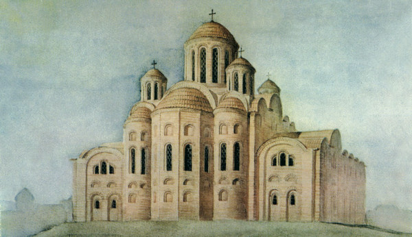 первая на Руси каменная церковь — Десятинная