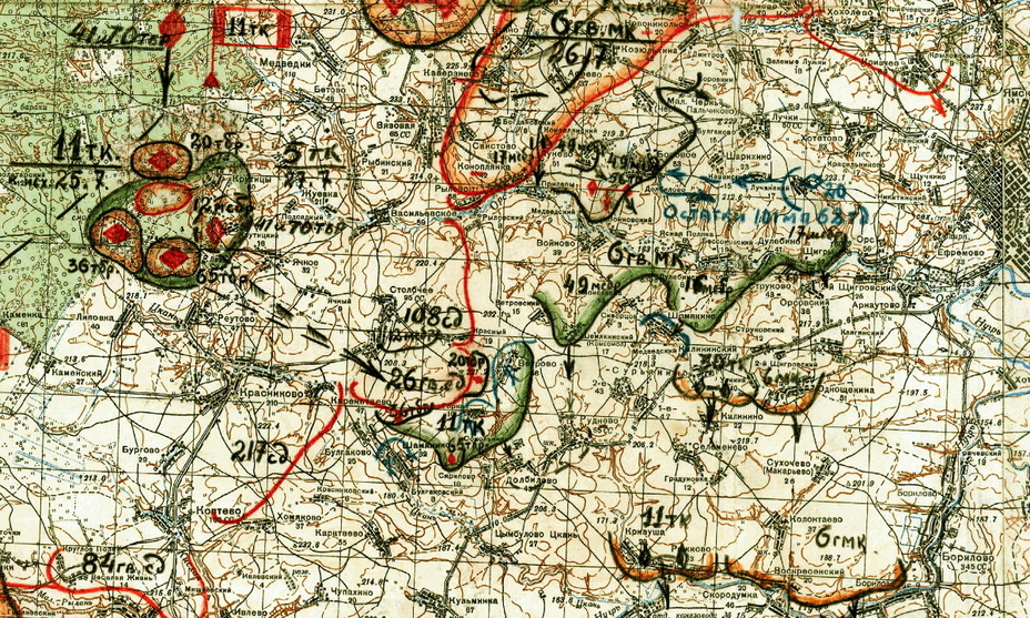 ​Карта на 26 июля: 70-я тбр ждала приказа на наступление в 1 км севернее села Реутово - «Американцы» на севере «Огненной дуги» | Warspot.ru