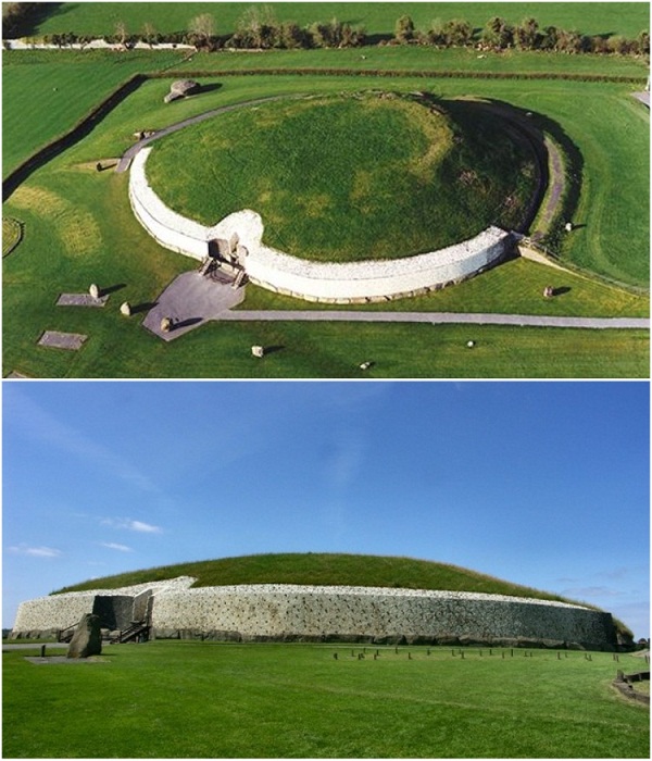 Культовое сооружение Ньюгрейндж, расположенное в Ирландской долине Бойн, было построено в 2500 г. до н.э. | Фото: lifeglobe.net.