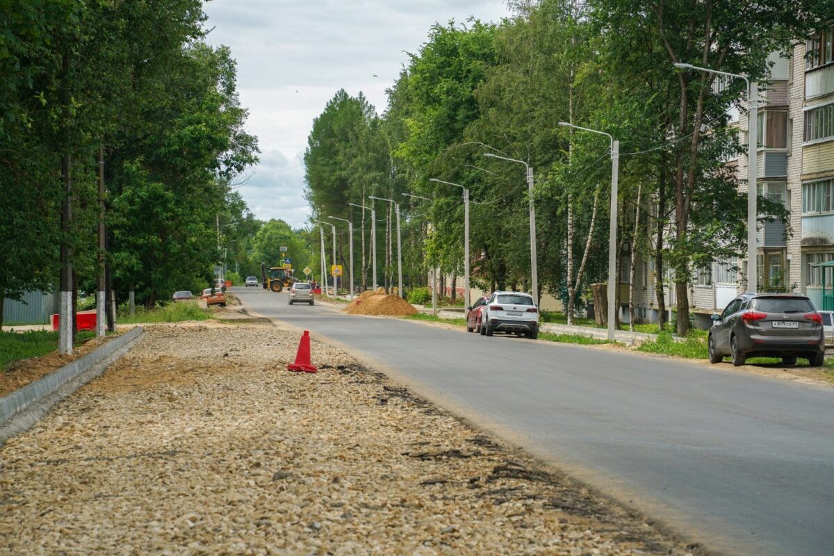 В Лихославле Тверской области полным ходом идут дорожные работы