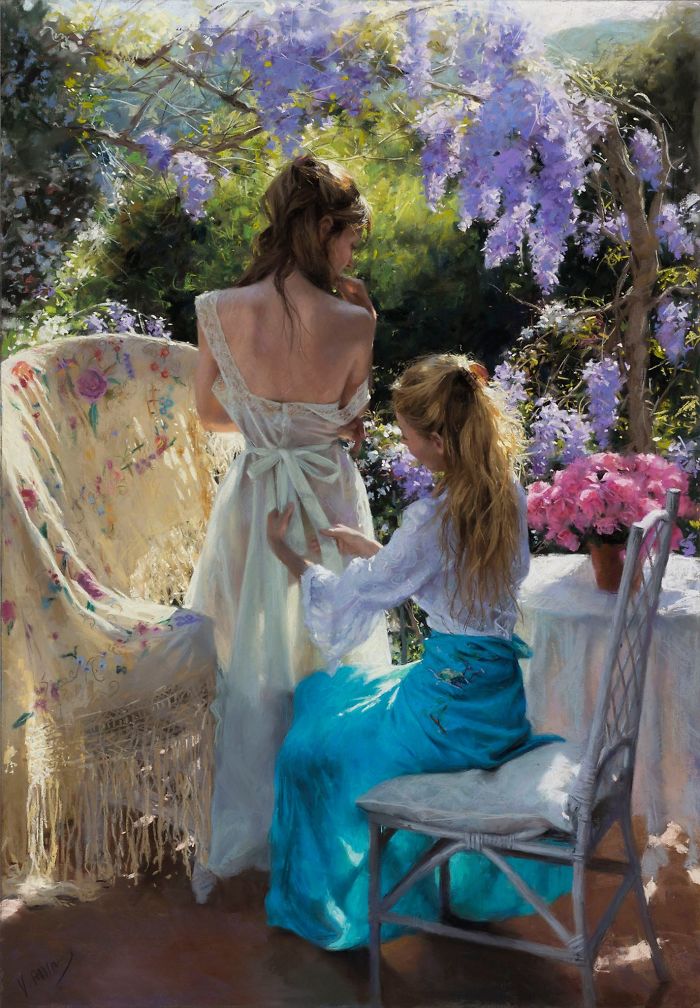 Красота и сила женщин в картинах Vicente Romero Redondo Красота и сила женщин