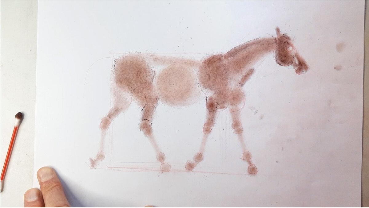 Простое рисование бледной лошадки вдохновлеямся,дома,досуг,идеи,конь,лошадь,рисование,сидим