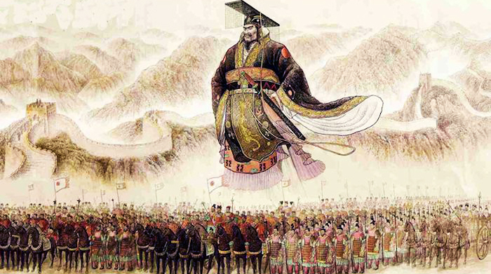  В 221 году до н. э. царство Цинь одержало победу над последним из шести своих противников и вся Поднебесная впервые объединилась под властью одного человека.-67