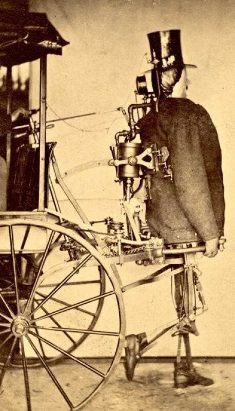 "Steam Man", первый американский робот, 24 марта 1868 г. история, ретро, фото