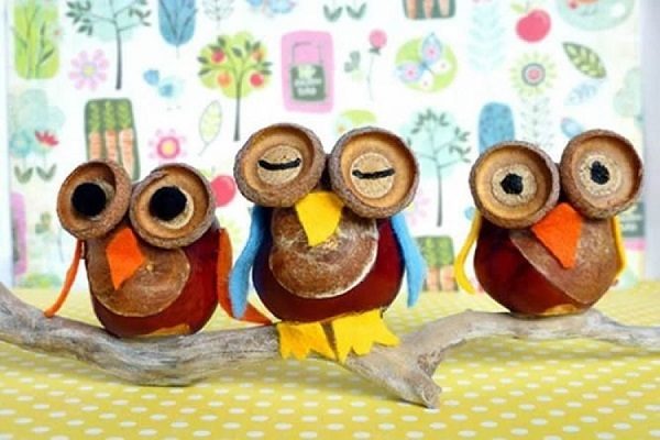 Яркие осенние поделки из каштанов Яркие осенние поделки из каштанов детские поделки,из каштанов,поделки с детьми,своими руками