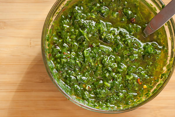 Чимичурри - зеленый соус для жареного мяса. Рецепт аргентинская кухня,кулинария,кухни мира,соус чимичурри,соусы