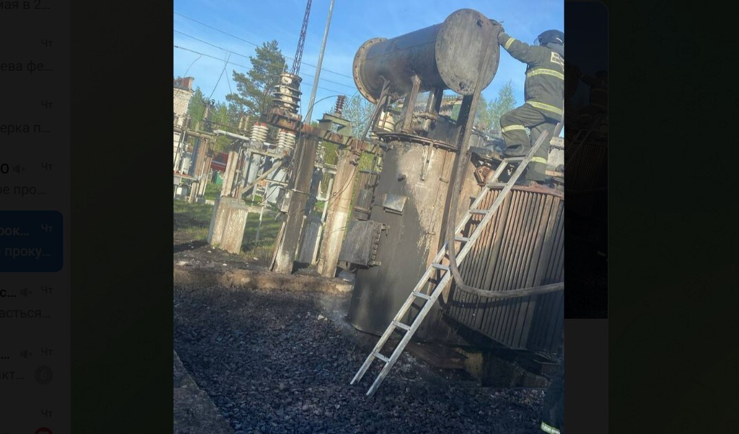 Прокуратура проверит пожар на подстанции у железной дороги в Ленобласти