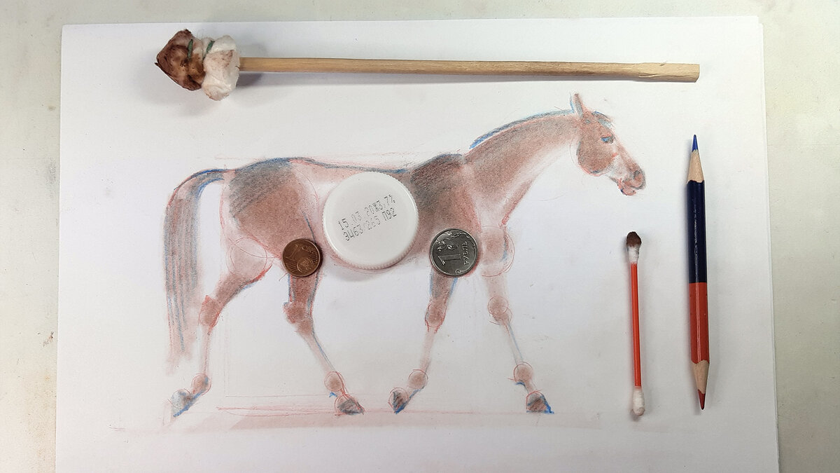 Простое рисование бледной лошадки вдохновлеямся,дома,досуг,идеи,конь,лошадь,рисование,сидим