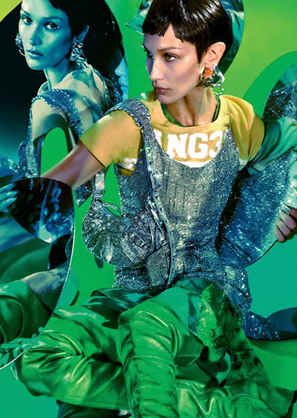 Белла Хадид снялась в футуристичной фотосессии для Vogue. Автором съемки стала Елизавета Породина Фотосессии