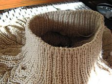 Ленивая горловина: азы вязания