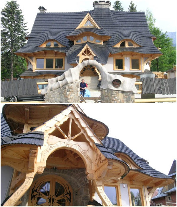 Польский Гауди: причудливые деревянные коттеджи у подножия Татр архитектура,дизайн,строительство