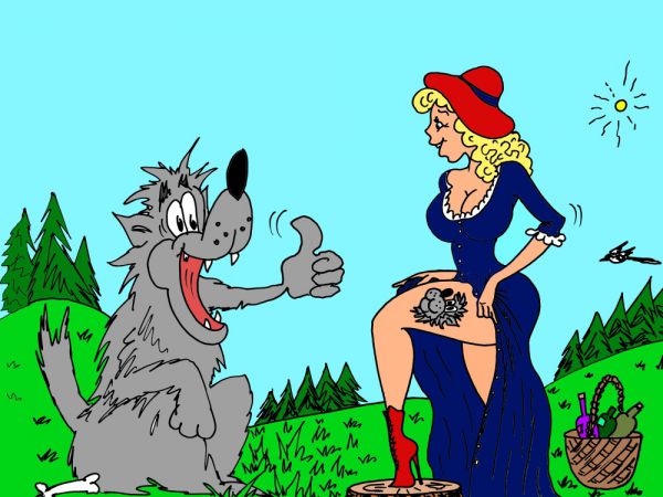 Красная - красная, зараза, шапочка анекдоты,веселые картинки,приколы