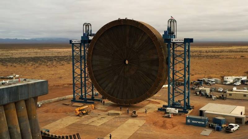 Проект SpinLaunch. На центробежной силе в космос оружие