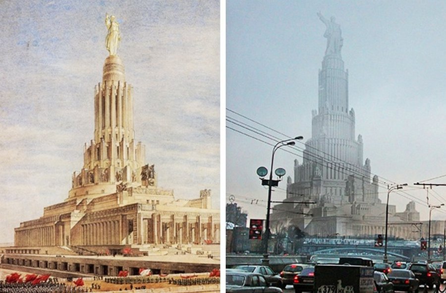 Дворец советов в москве проект неосуществленный грандиозный