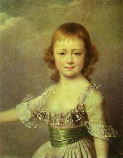 Екатерина Павловна, 1790-е, портрет Левицкого