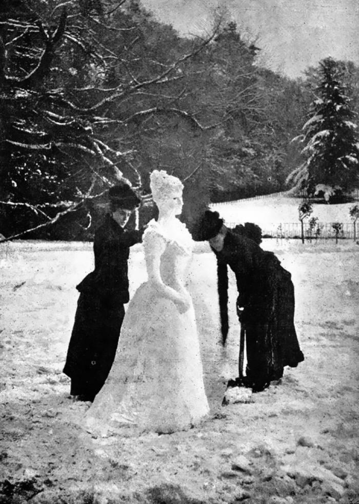 Снеговик, 1894 год, США историческое фото, история