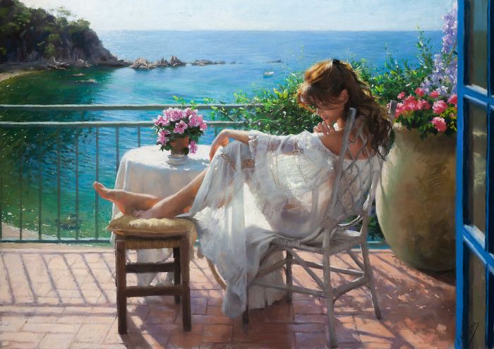 Красота и сила женщин в картинах Vicente Romero Redondo Красота и сила женщин
