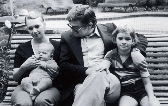 Игорь Андропов и Татьяна Квадракова с детьми Татьяной и Константином.
