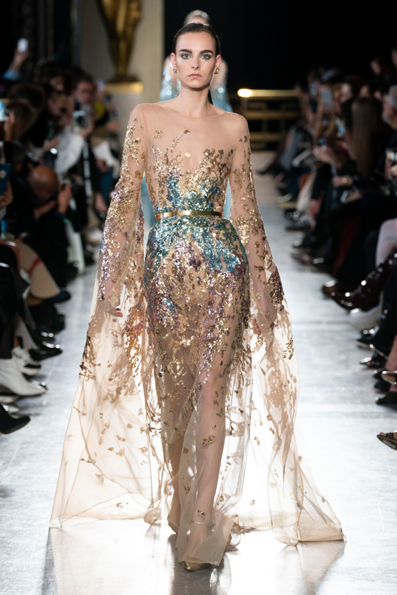 Elie Saab Haute Couture весна-лето 2019 - гламур и паетки торжествуют Elie Saab Haute Couture весна-лето 2019 - гламур и паетки торжествуют коллекции