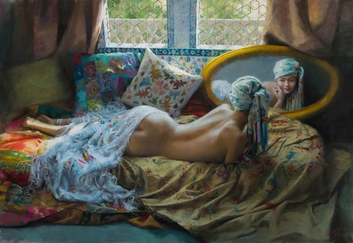 Красота и сила женщин в картинах Vicente Romero Redondo Красота и сила женщин