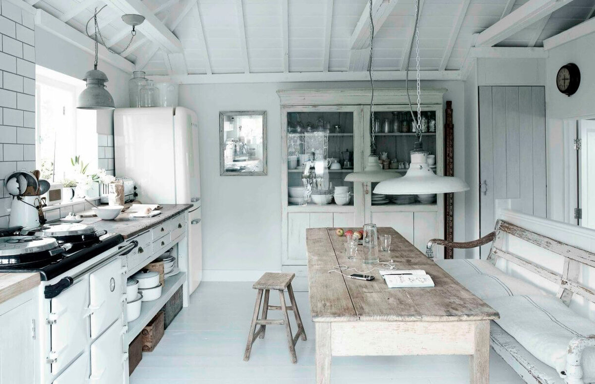 дачная кухня в скандинавском стиле