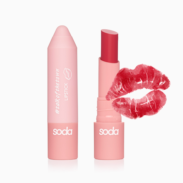 Soda Lipstick #talkofthetown помада. Помада Soda 002 коралловый. Помада Soda 001. Помада Soda Lip Crystal.