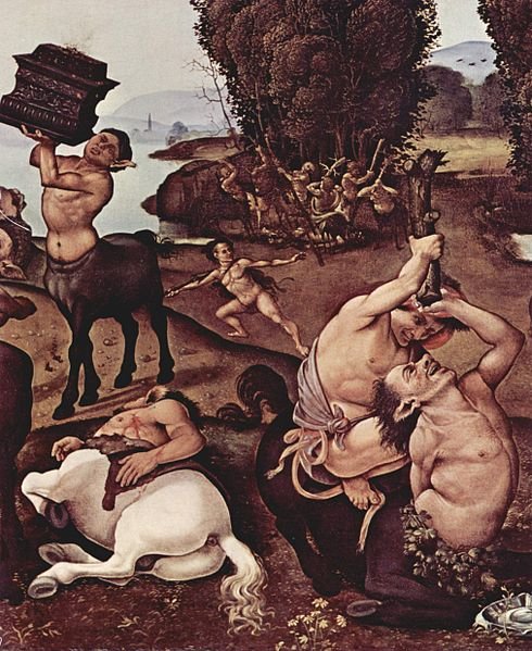 Пьеро ди Козимо. Фрагмент картины "Битва лапифов с кентаврами", 1500-1515