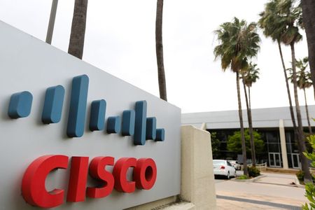 A Cisco Systems sign is seen outside a Cisco health clinic at Cisco Systems in San Jose, California, U.S., March 22, 2018. Picture taken March 22, 2018. REUTERS/Elijah Nouvelage