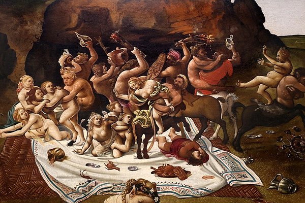 Пьеро ди Козимо. Фрагмент картины "Битва лапифов с кентаврами", 1500-1515