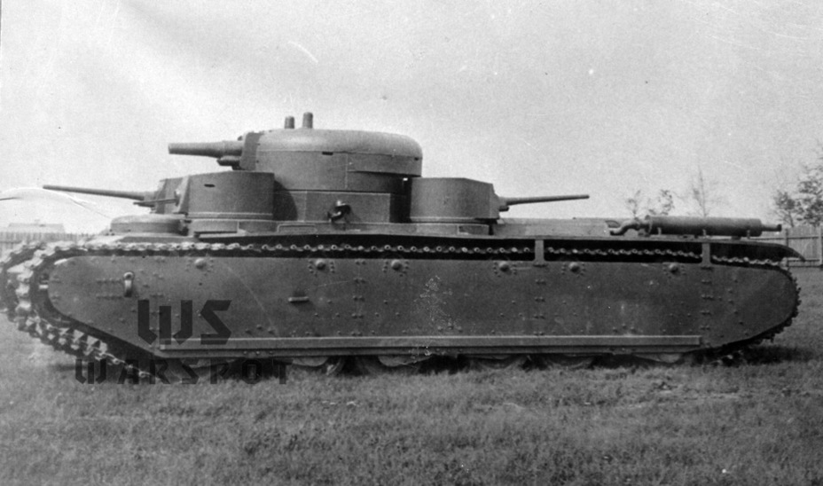 ​Т-35 также имел ряд решений, подсмотренных в немецком и английском танкостроении. Как и Т-28, Т-35 стал лучшим танком в своём классе - Главный конструктор 30-х | Warspot.ru