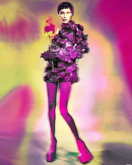 Белла Хадид снялась в футуристичной фотосессии для Vogue. Автором съемки стала Елизавета Породина Фотосессии