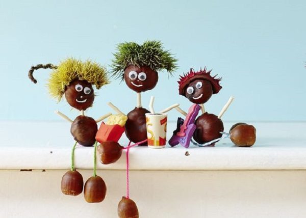 Яркие осенние поделки из каштанов Яркие осенние поделки из каштанов детские поделки,из каштанов,поделки с детьми,своими руками