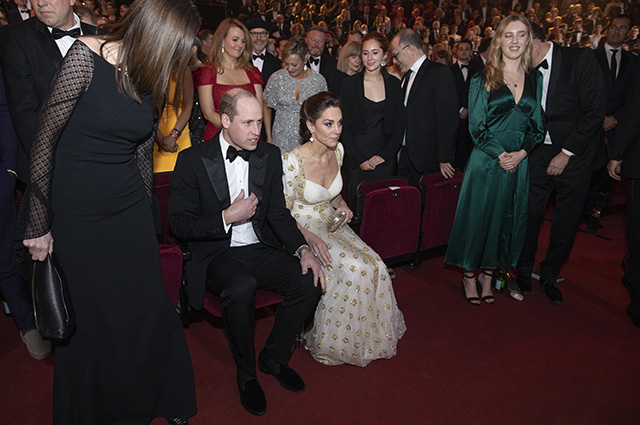 Кейт Миддлтон и принц Уильям на премии BAFTA — 2020 Монархии